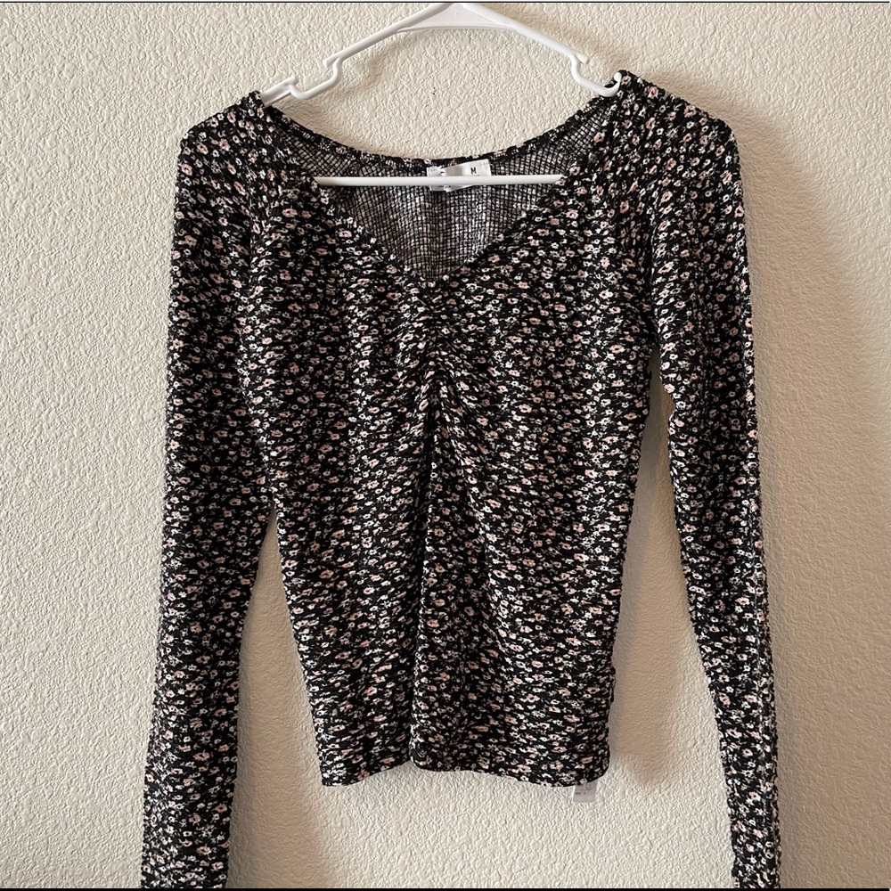 Hollister Floral Long Sleeve Top